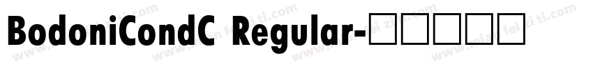BodoniCondC Regular字体转换